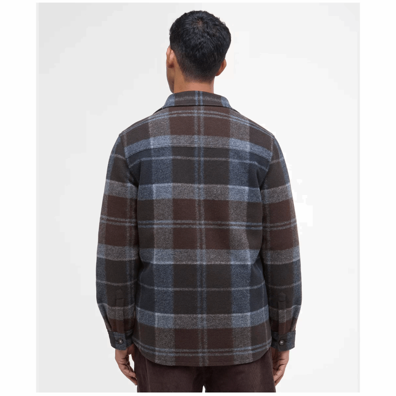 Barbour Chapter Tailored Check Overshirt - Midnight Oak Tartan