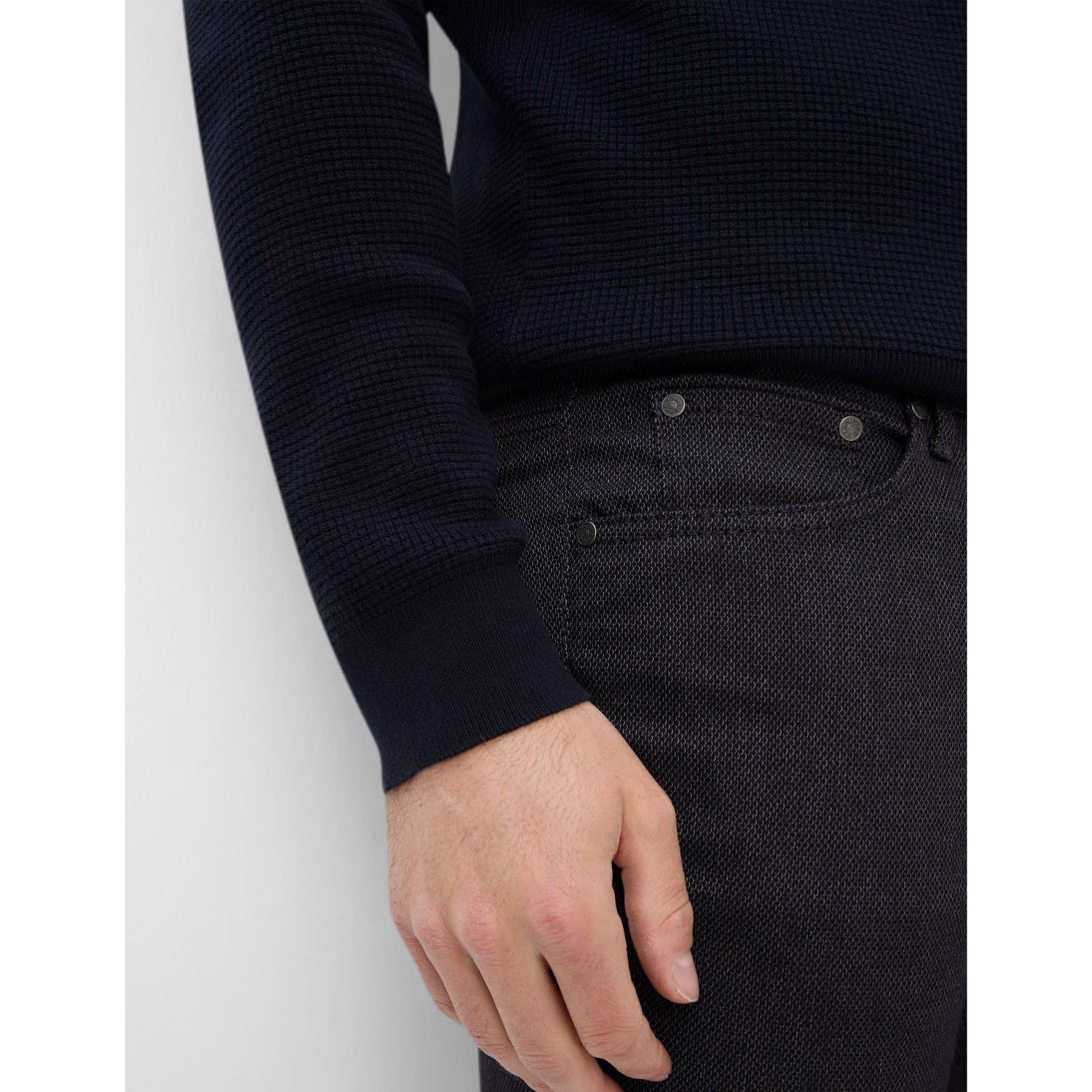 Brax Wool Look Chino Cadiz Charcoal 85-1858