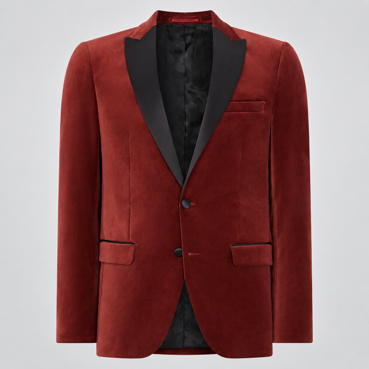 Remus Uomo Monti Velvet Slim Fit Jacket Red 11850