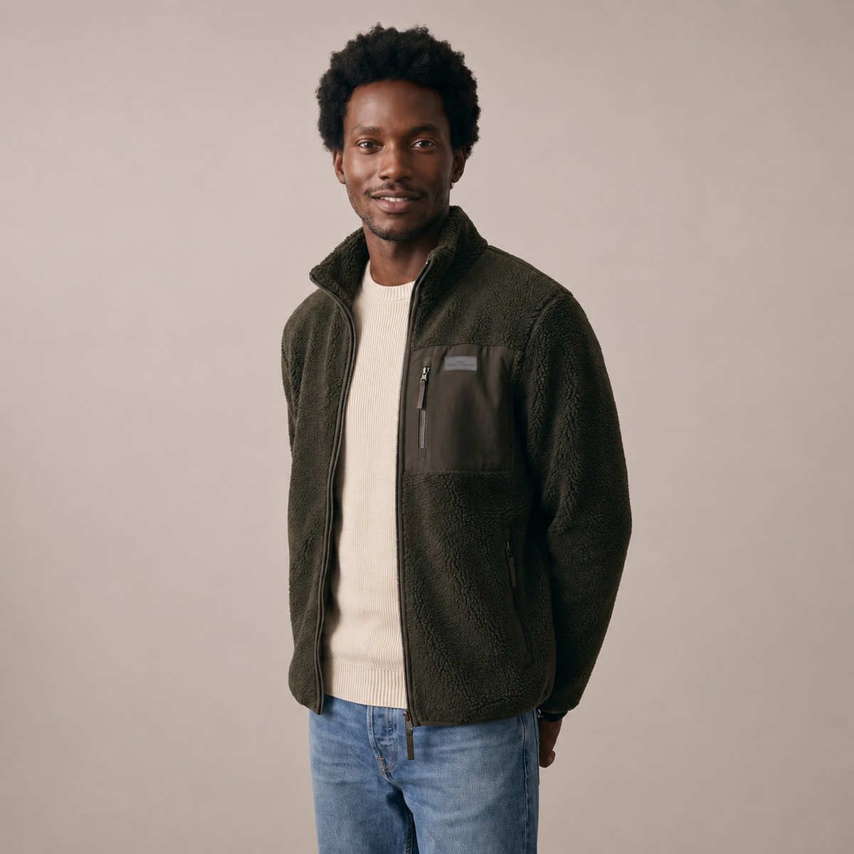 Fynch-Hatton Teddy Jacket in Cypress Green
