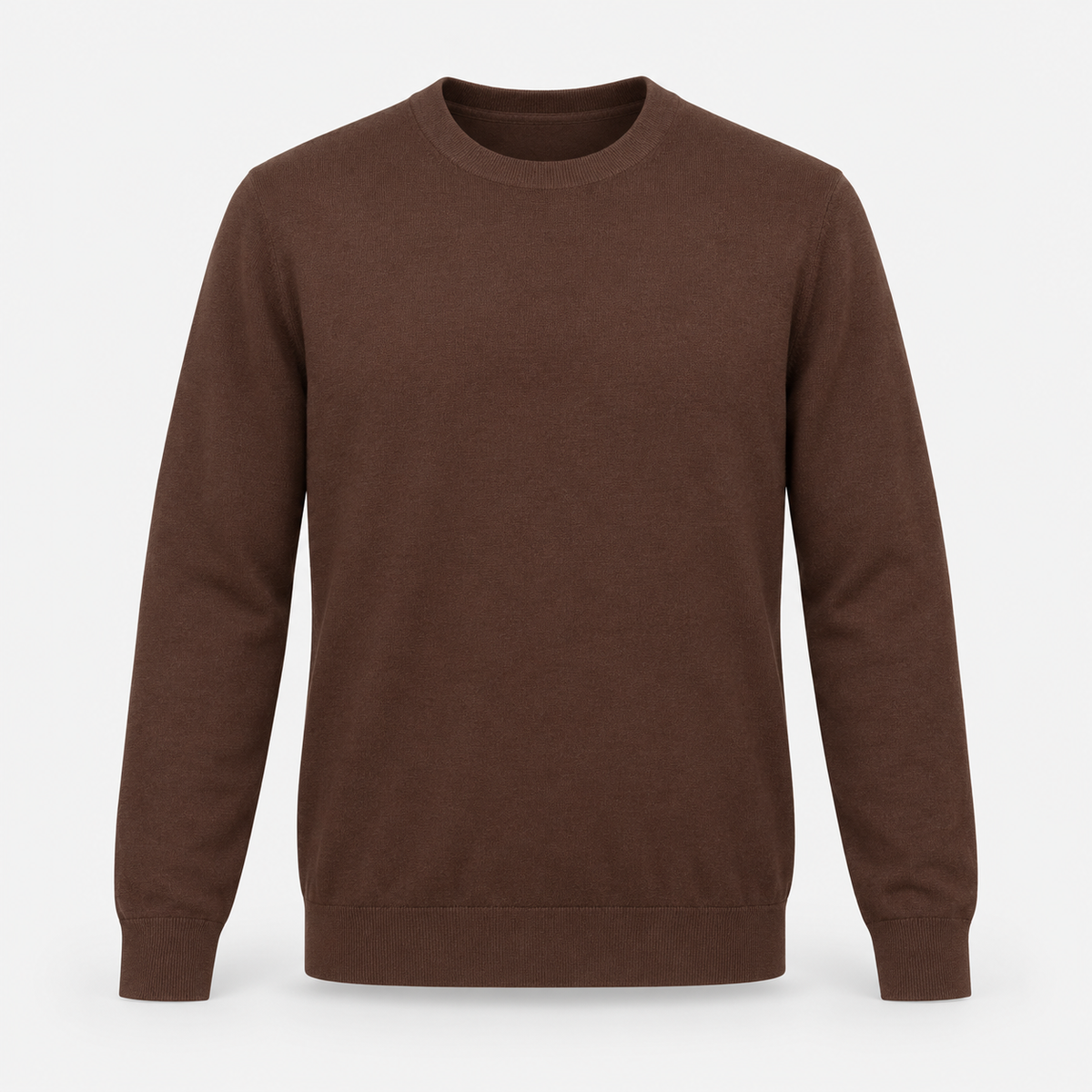 Giordano Treviso Tencel Crewneck Sweater in Chocolate Brown