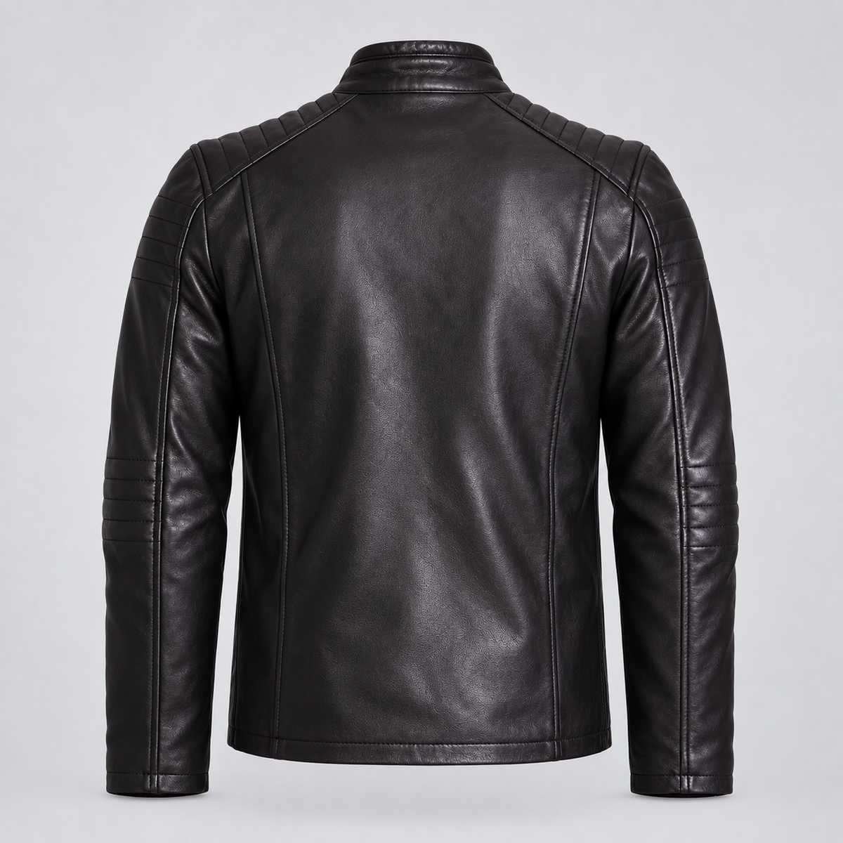 Helium Chester Sheep Snuff Nappa Leather Jacket Black