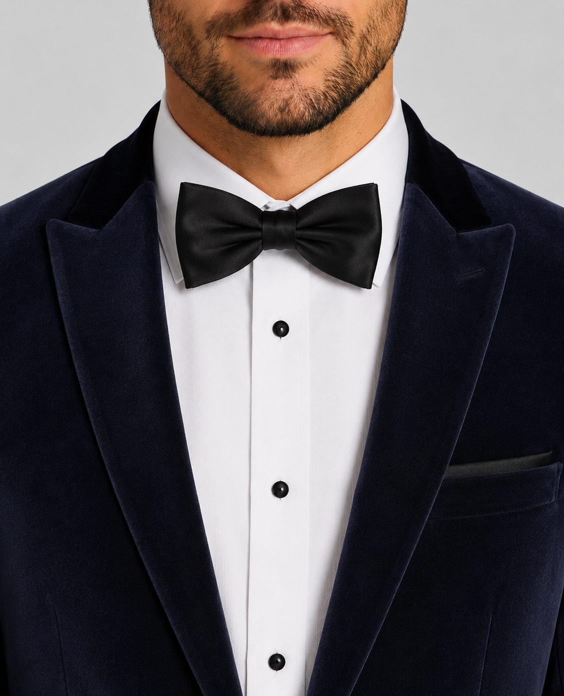 Remus Uomo Monti Slim Fit Stretch Velvet Jacket in Navy 11860