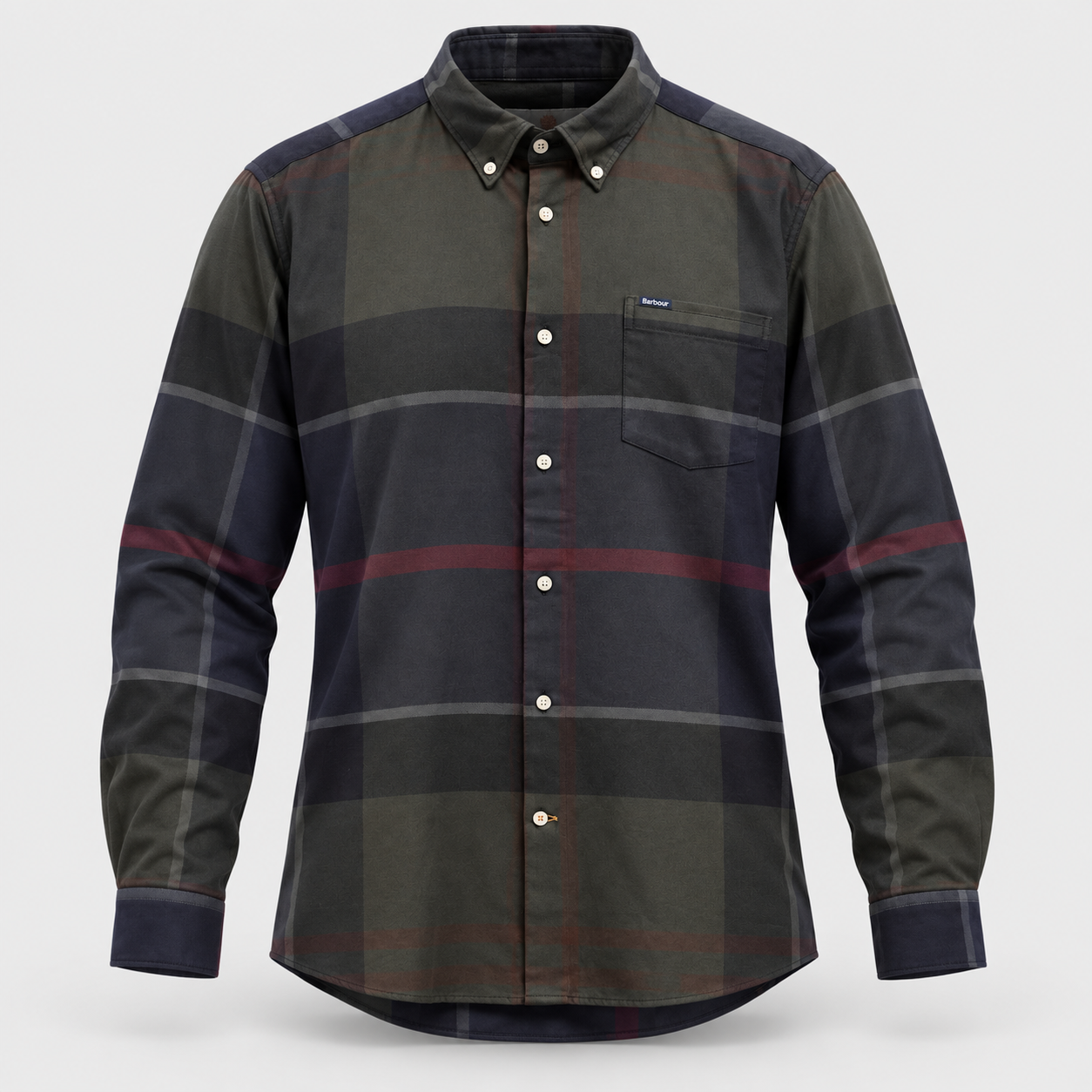 Barbour Dunoon Tailored Shirt in Shadow Classic Tartan