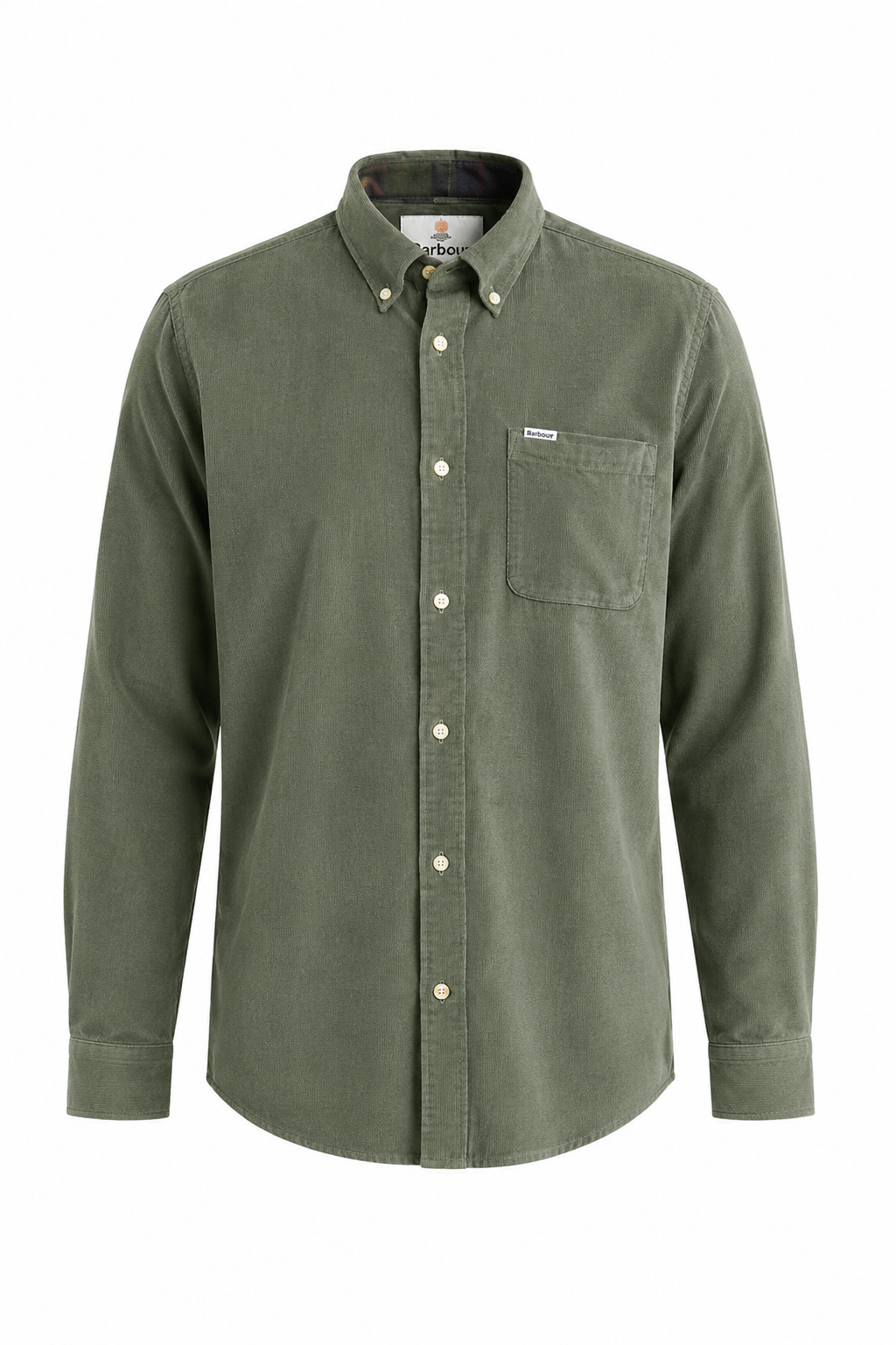 Barbour Ramsey Micro Cord Shirt in Agave Green MSH5001GN49