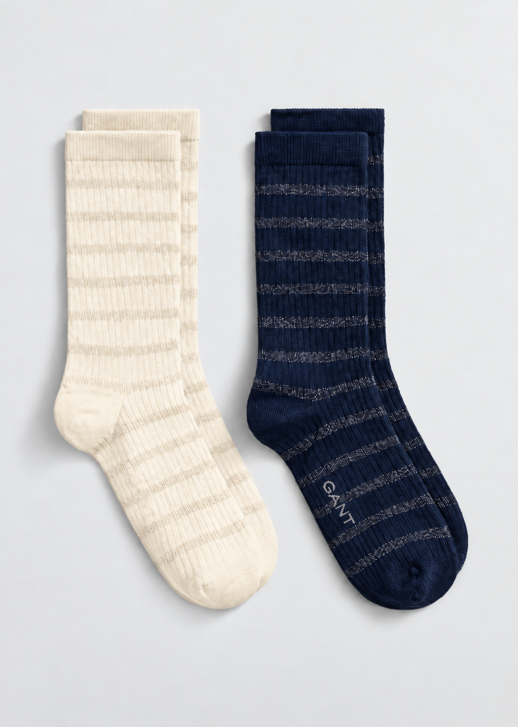 GANT 2-Pack Metallic Striped Socks Gift Box
