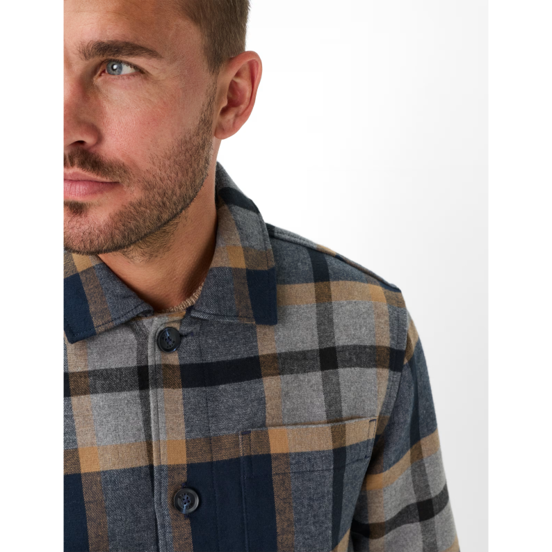 Brax Soft Cotton Overshirt – Santiago Check