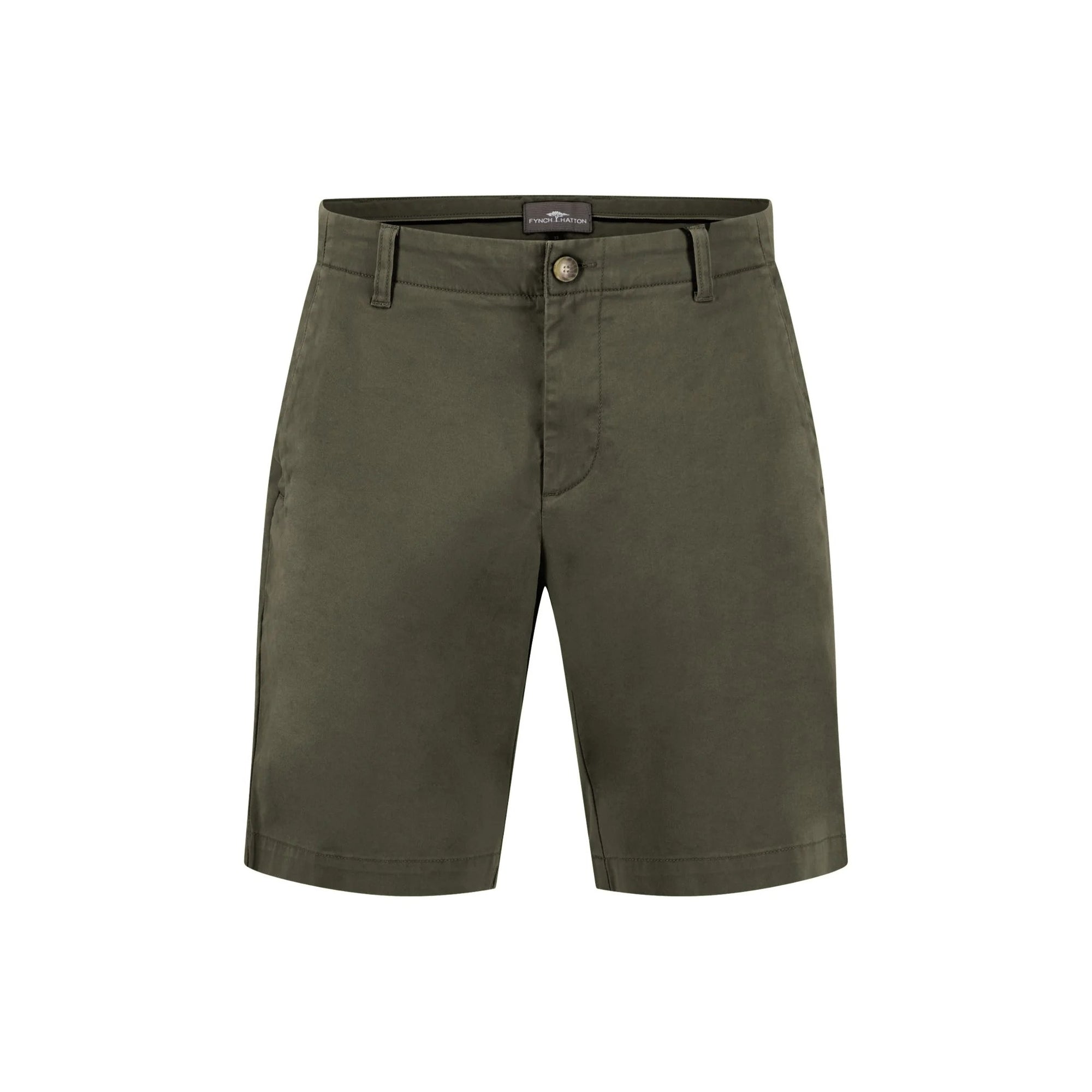 Green shorts on a white background