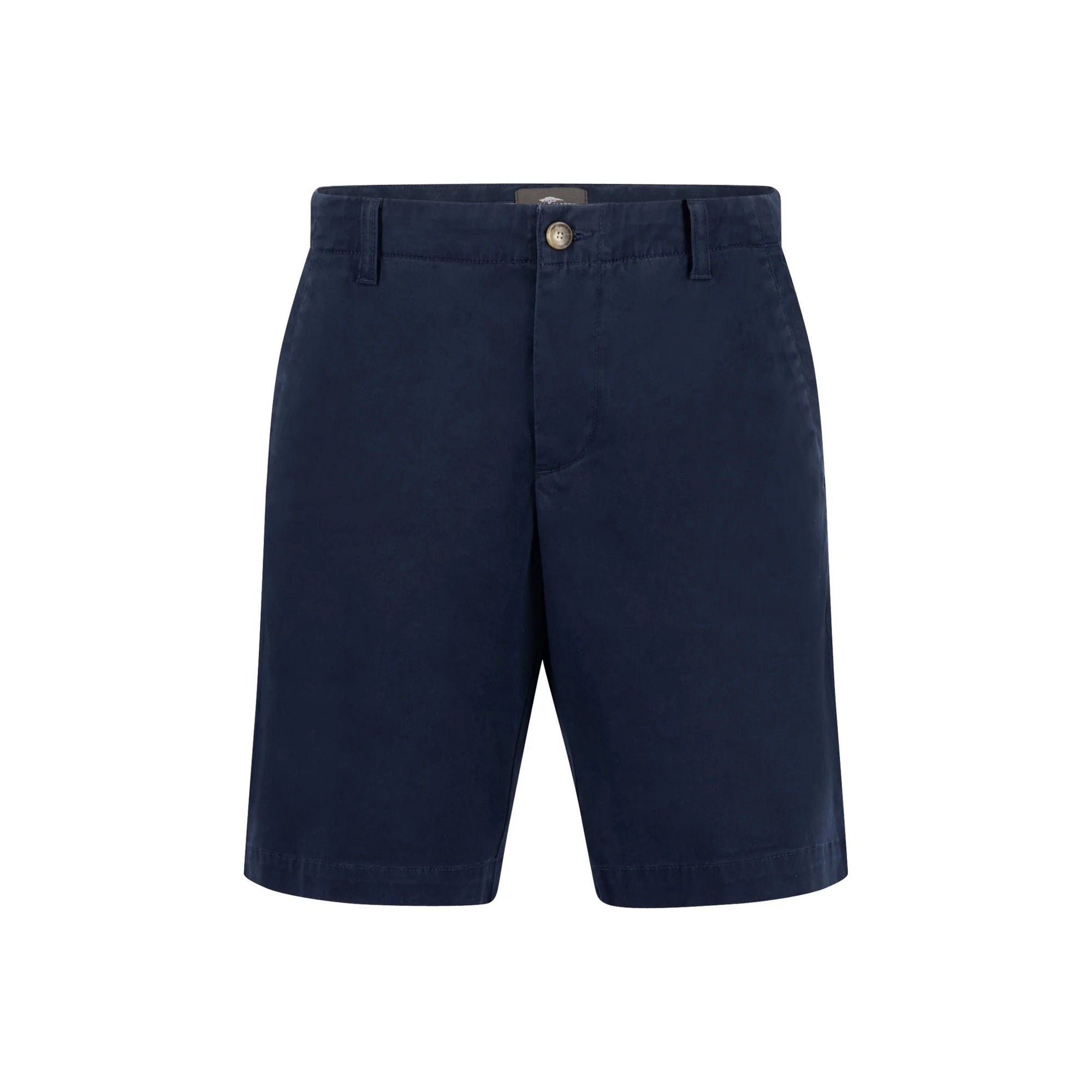 Navy blue shorts on a white background