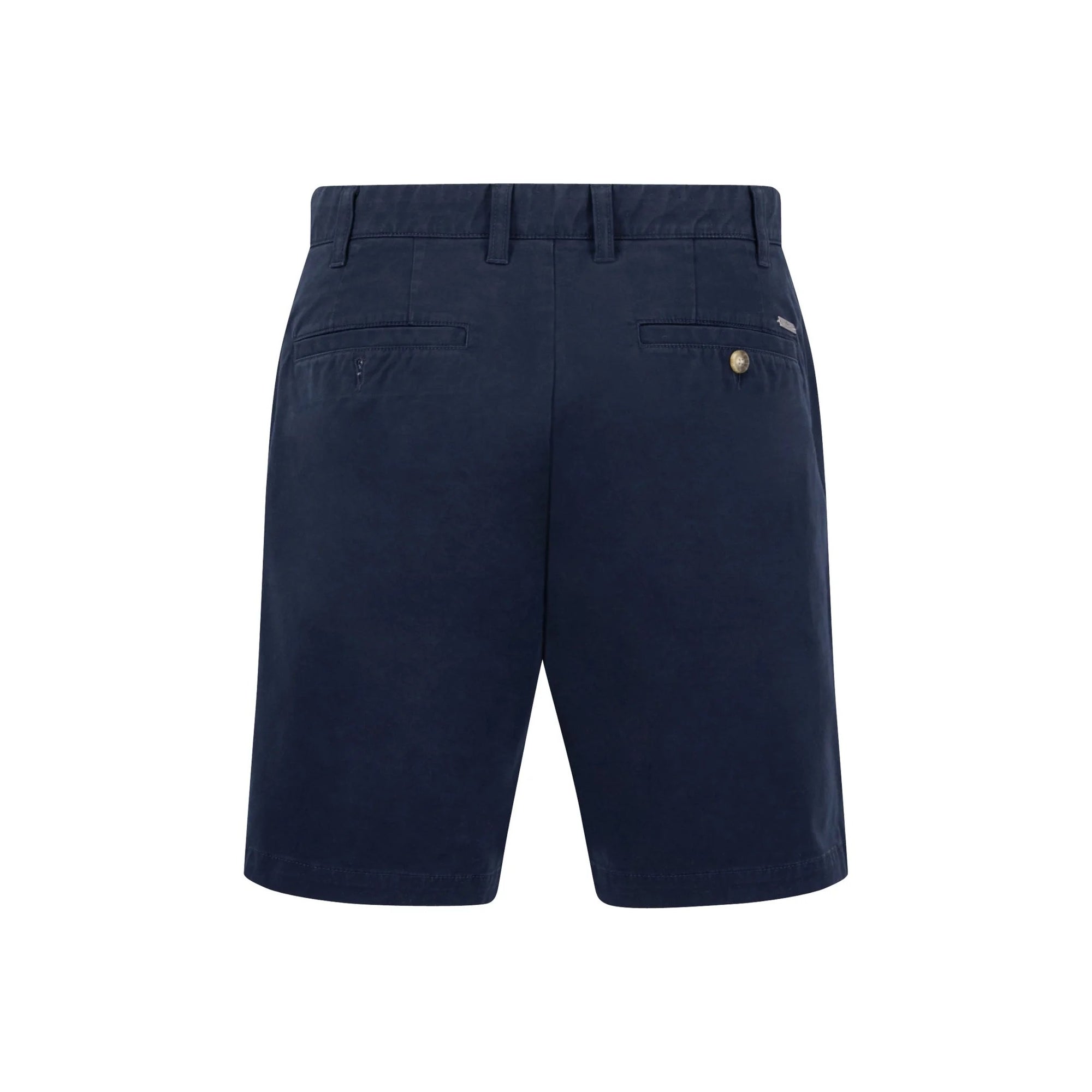 Navy blue shorts on a white background