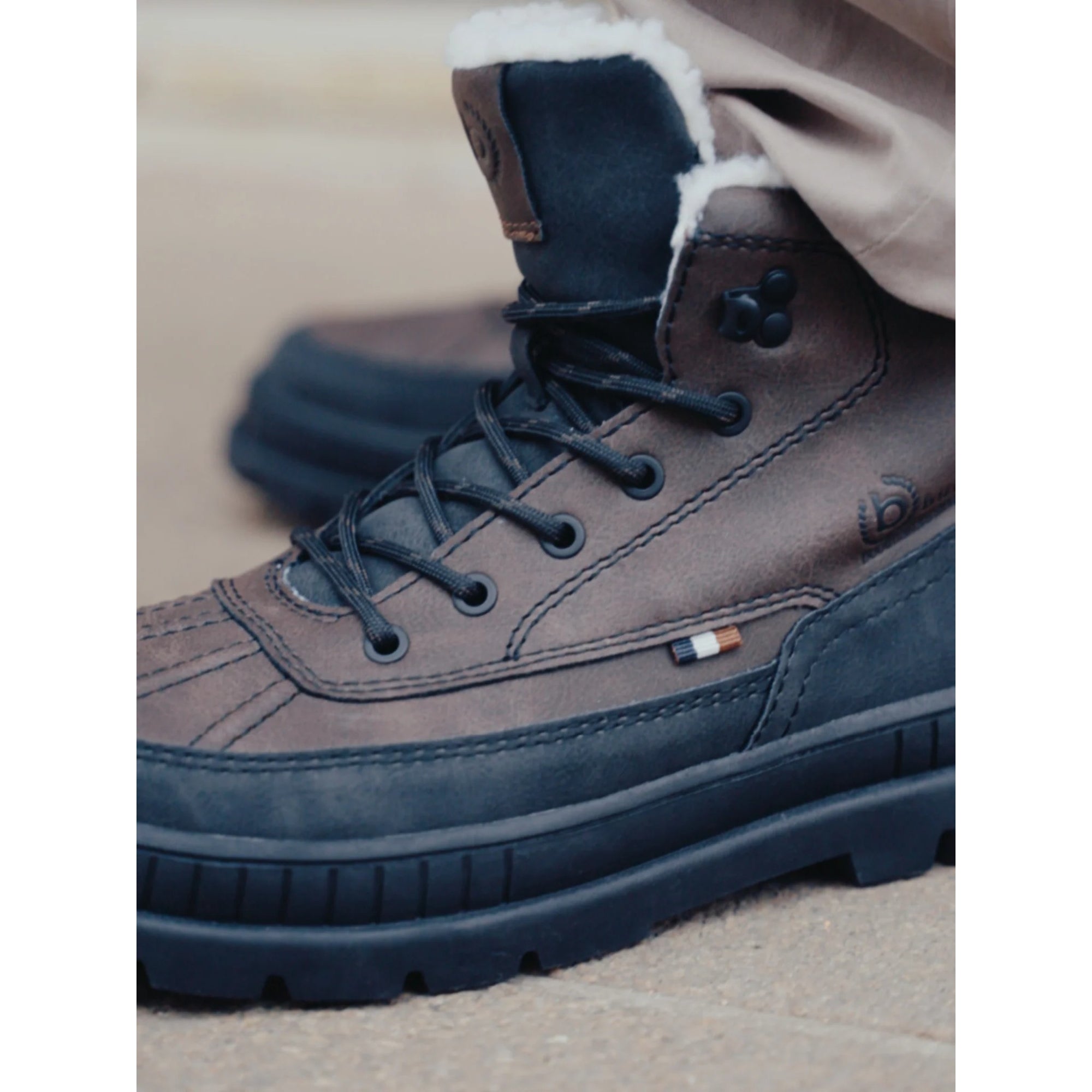 Bugatti Lace-Up Boots Brown Leather Classic Style