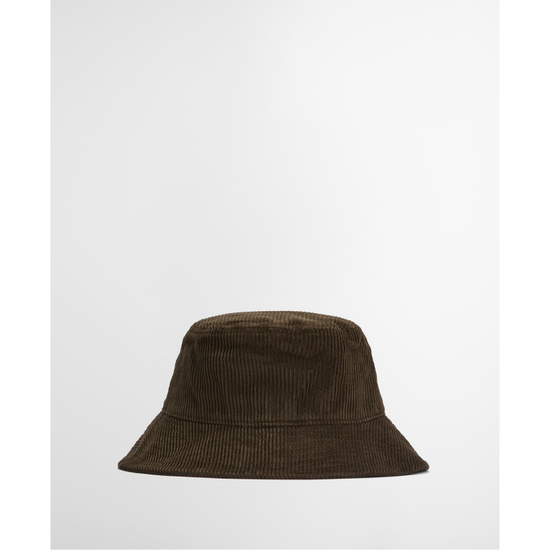 Barbour Ebberston Cord Bucket Hat - Olive &amp; Military Brown