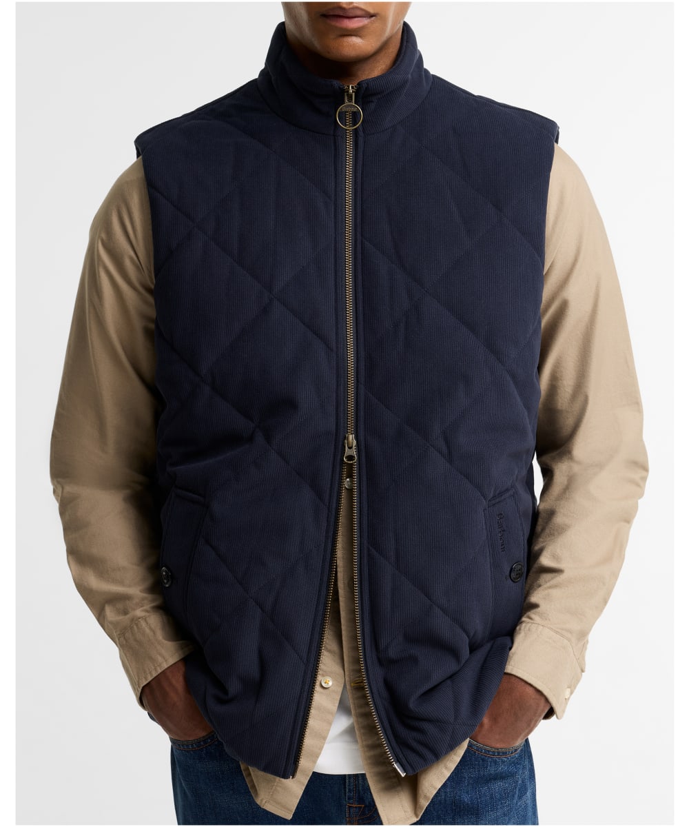 Barbour Corden Quilted Gilet in Navy