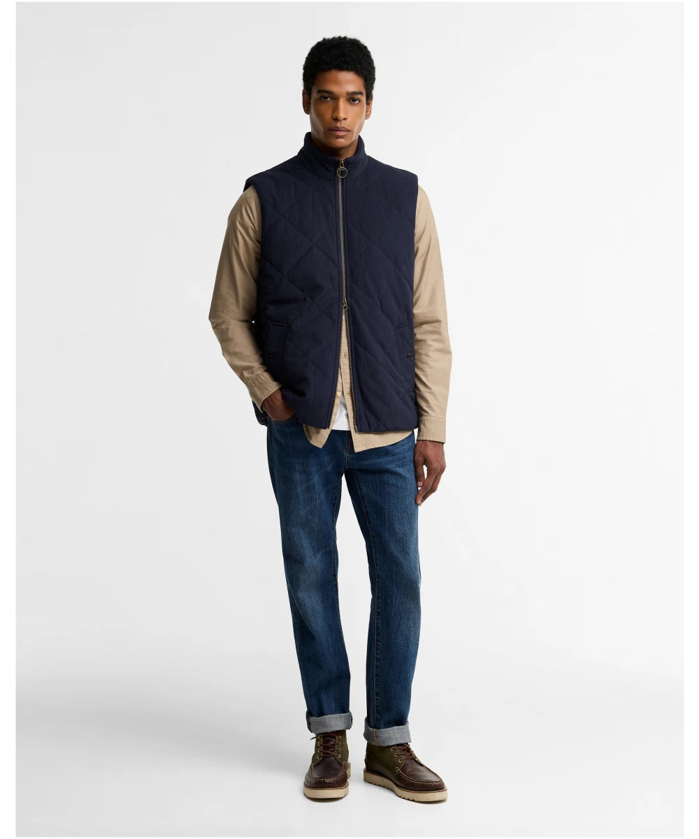 Barbour Corden Quilted Gilet in Navy