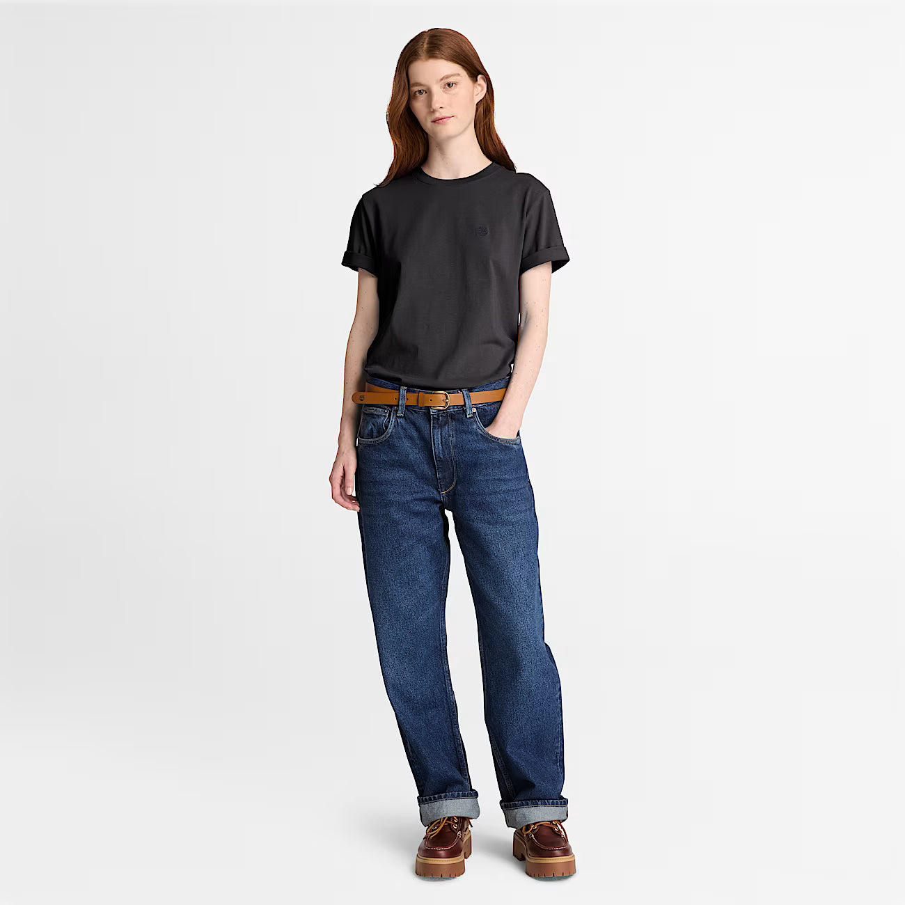 Timberland Crafted Crew Short-Sleeve T-Shirt in Black