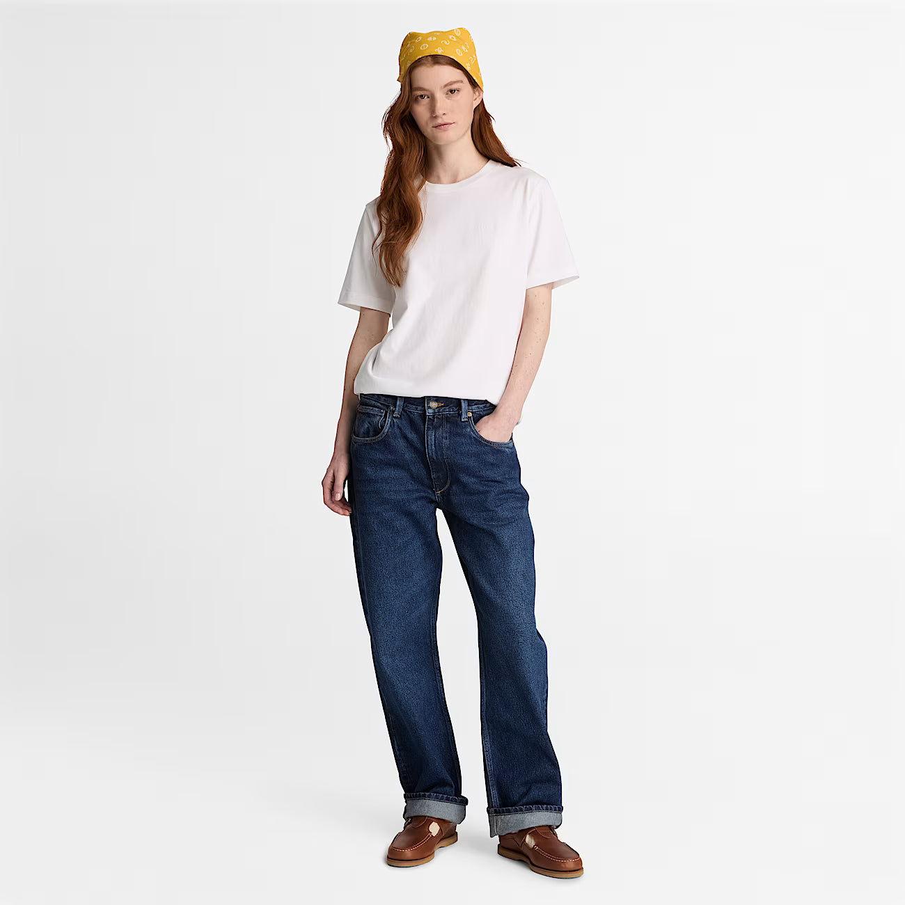 Timberland Crafted Crew Short-Sleeve T-Shirt in White