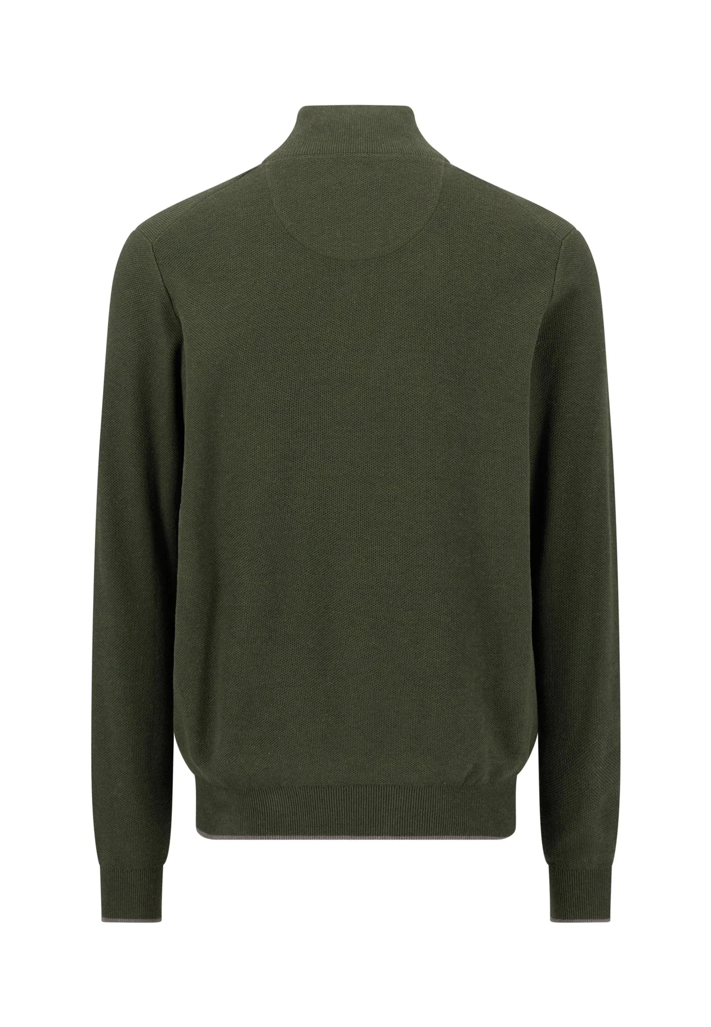 Fynch-Hatton Cotton Half Zip Sweater in Cypress 1614-219