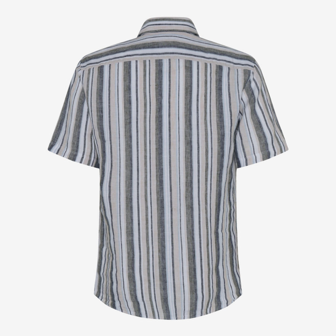 Brax Pure Linen Short Sleeve Srtiped Shirt 44-3548