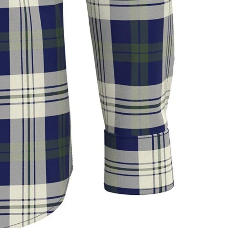 Fynch-Hatton Large-Check Cotton Shirt – Dark Leaf