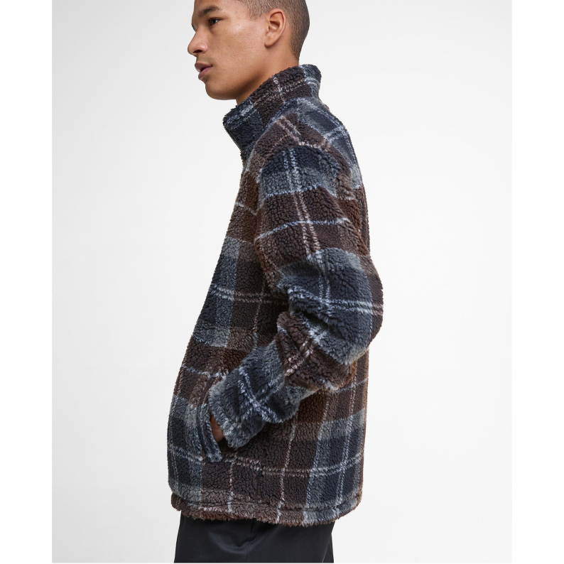 Barbour Tartan Sherpa Fleece – Midnight Oak Tartan
