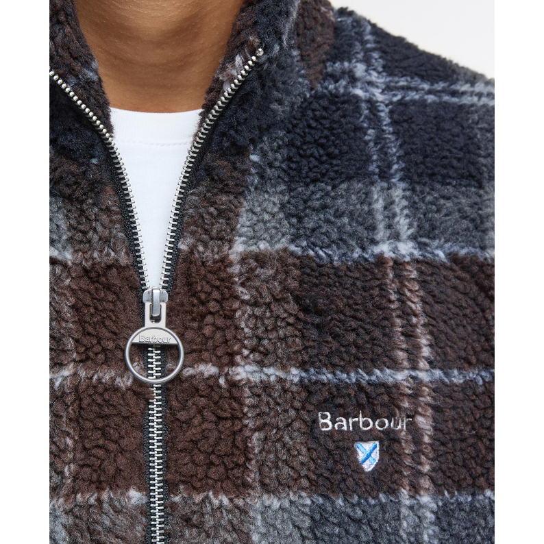 Barbour Tartan Sherpa Fleece – Midnight Oak Tartan