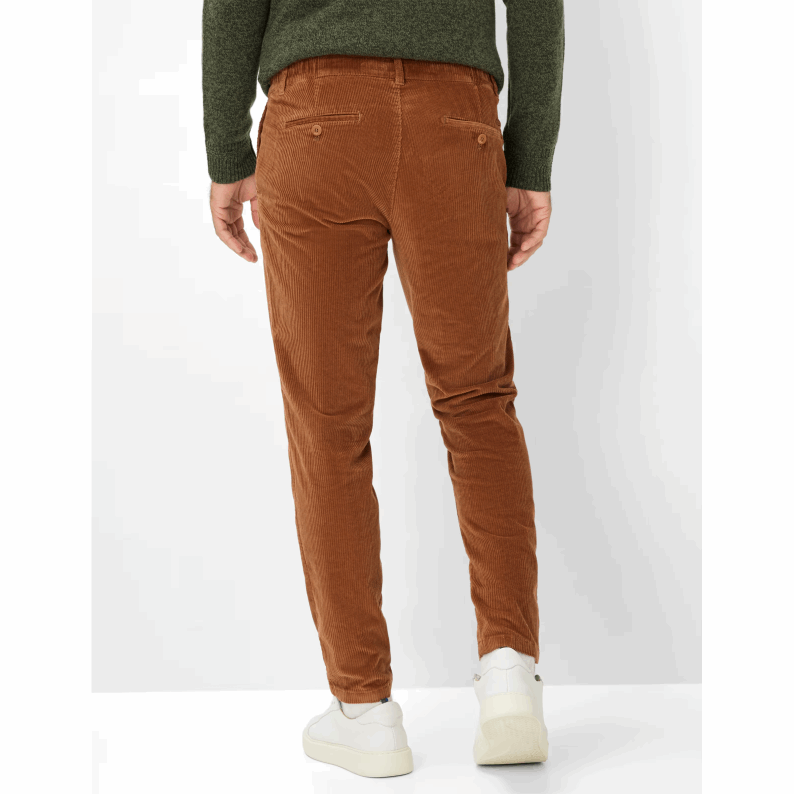 Brax PHIL Hi-FLEX Cord Chino Joggers – Dark Navy & Dark Orange 87-3438