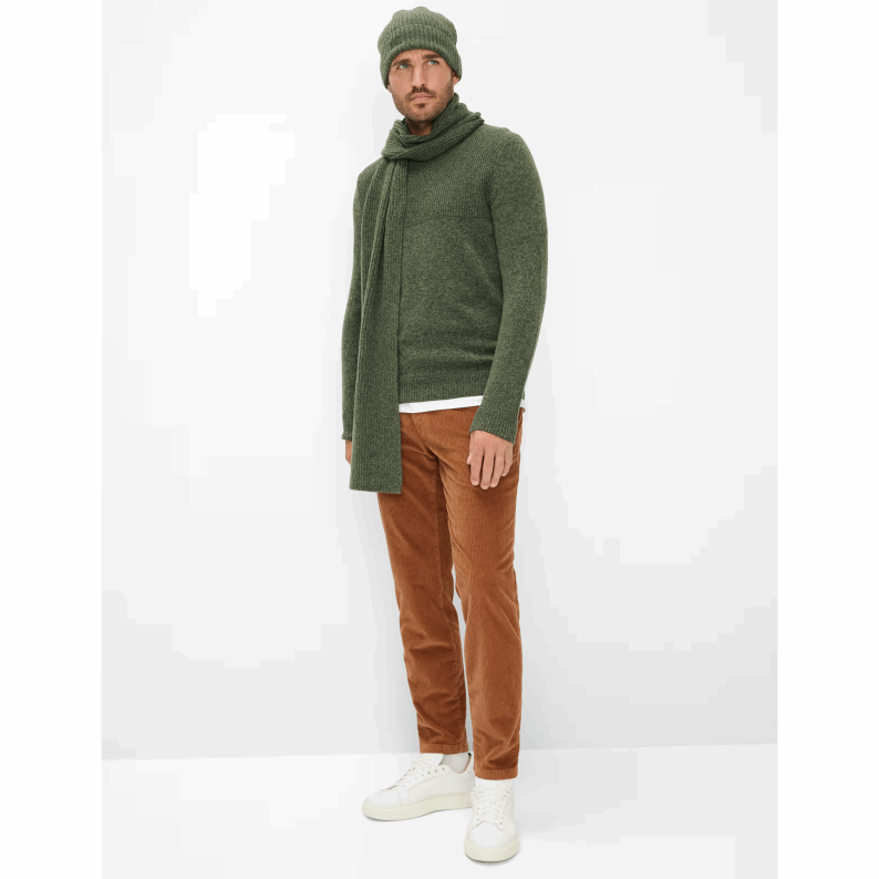 Brax PHIL Hi-FLEX Cord Chino Joggers – Dark Navy & Dark Orange 87-3438