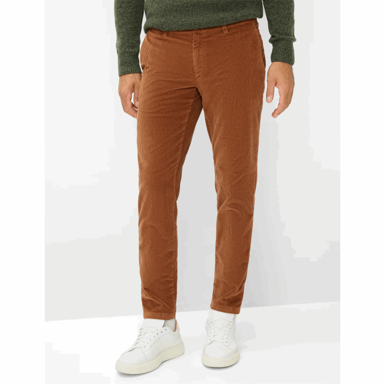 Brax PHIL Hi-FLEX Cord Chino Joggers – Dark Navy & Dark Orange 87-3438