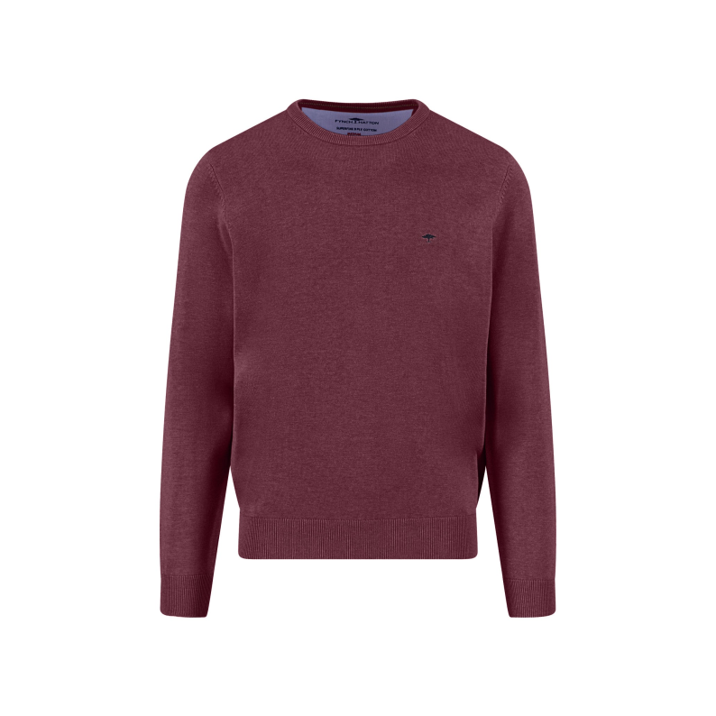 Fynch-Hatton Fine-Knit Cotton Crew Neck Sweater