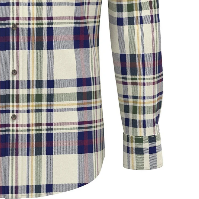 Fynch-Hatton Checked Cotton Shirt – Deep Merlot