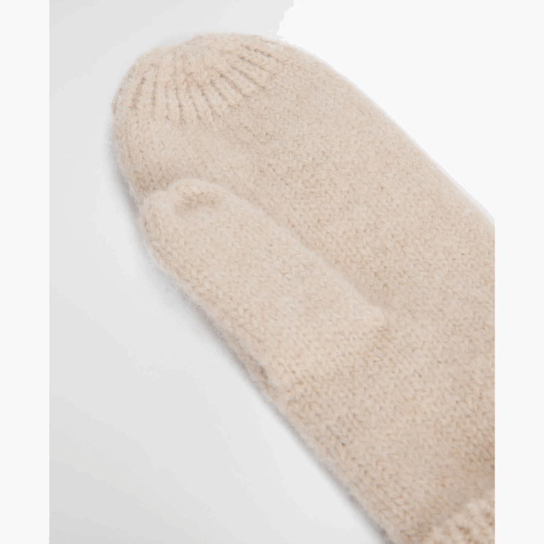 Barbour Elsdon Mittens in Eggshell