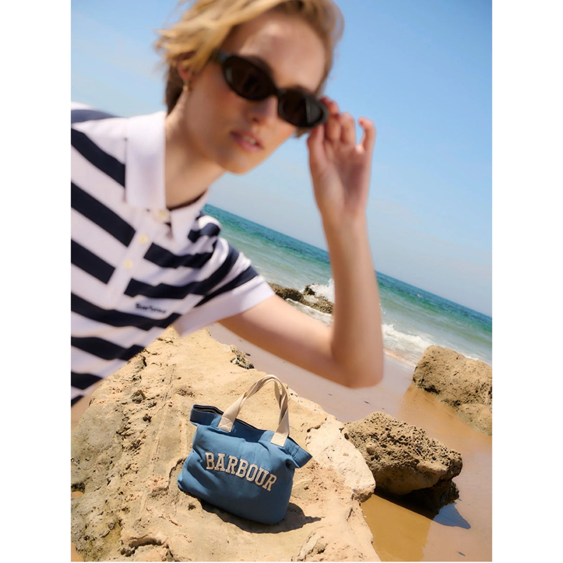 Barbour Emily Denim Tote Denim Blue LBA0472BL31