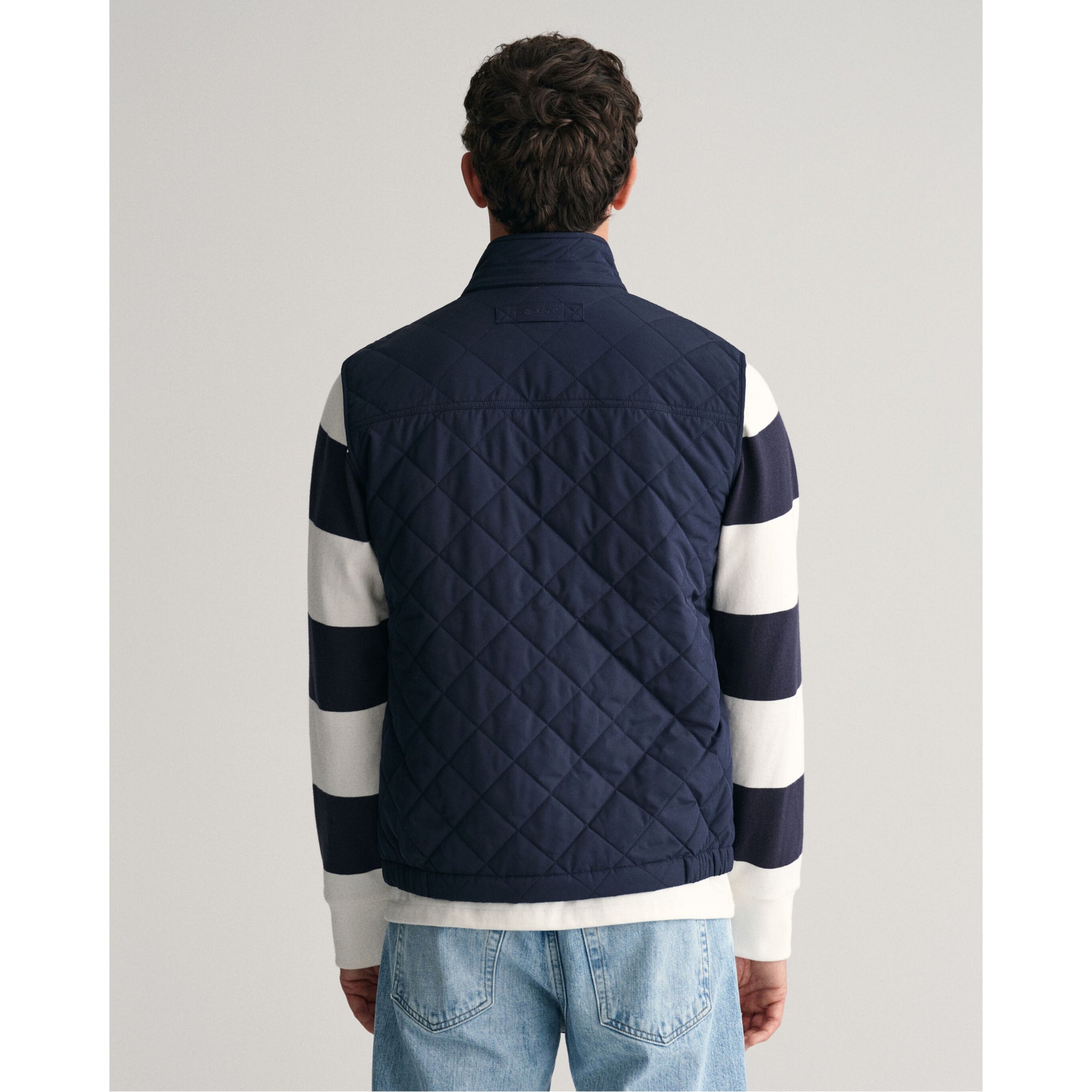 GANT Quilted Windcheater Vest Water Repellent Gilet 7006341 Evening Blue