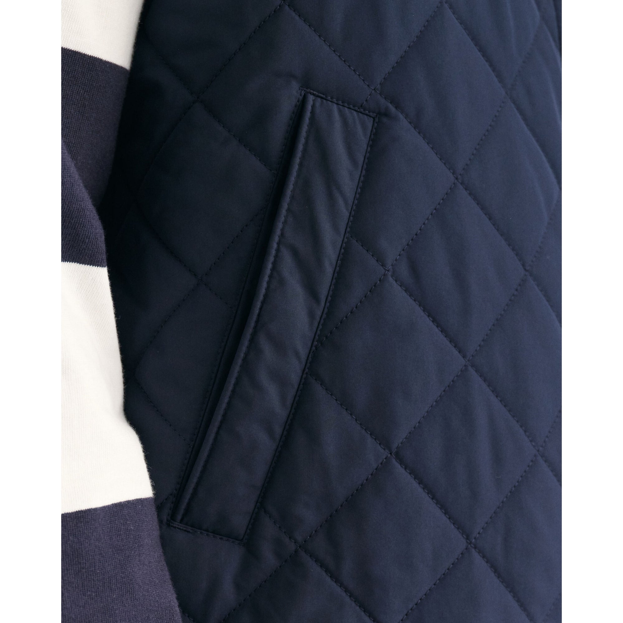 GANT Quilted Windcheater Vest Water Repellent Gilet 7006341 Evening Blue