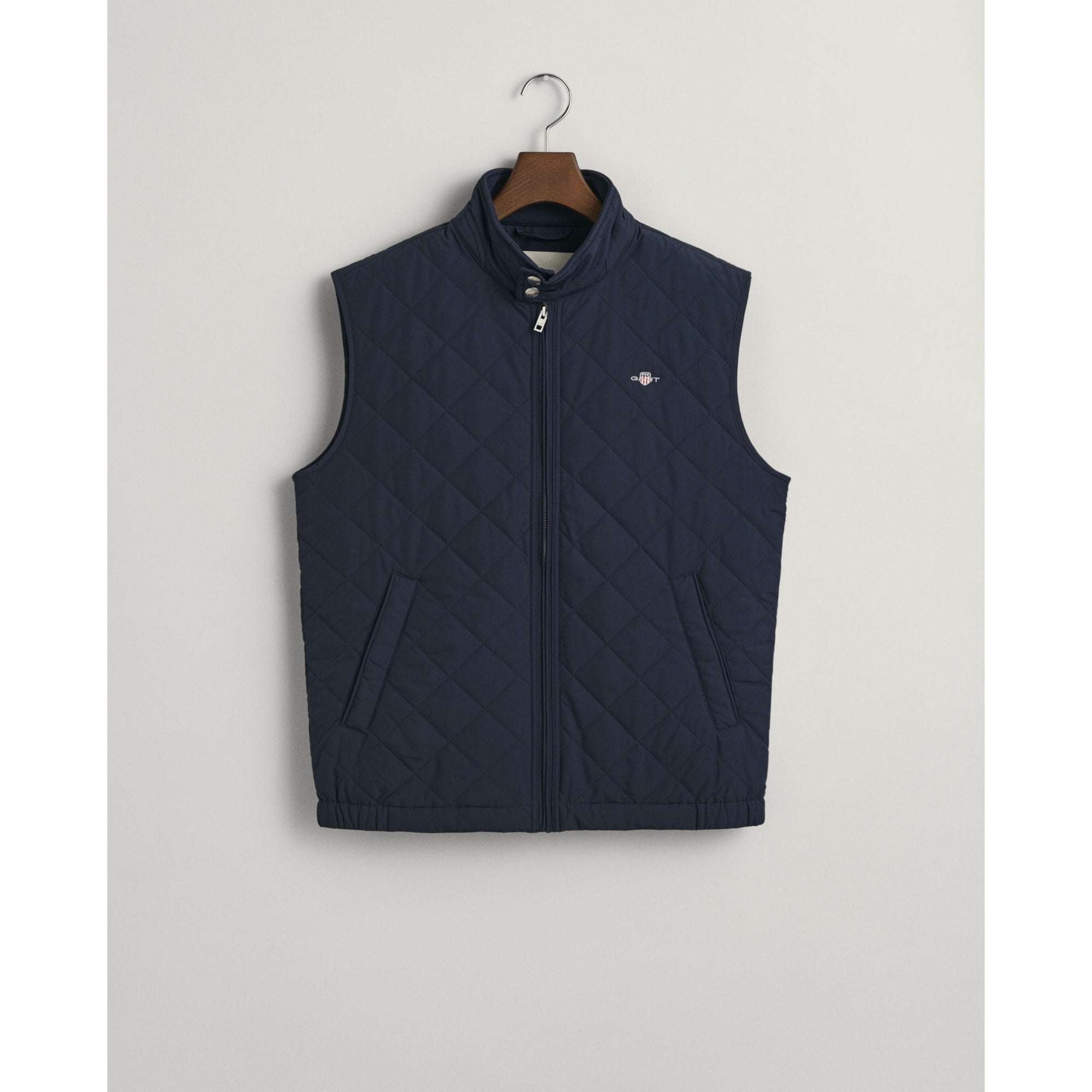 GANT Quilted Windcheater Vest Water Repellent Gilet 7006341 Evening Blue