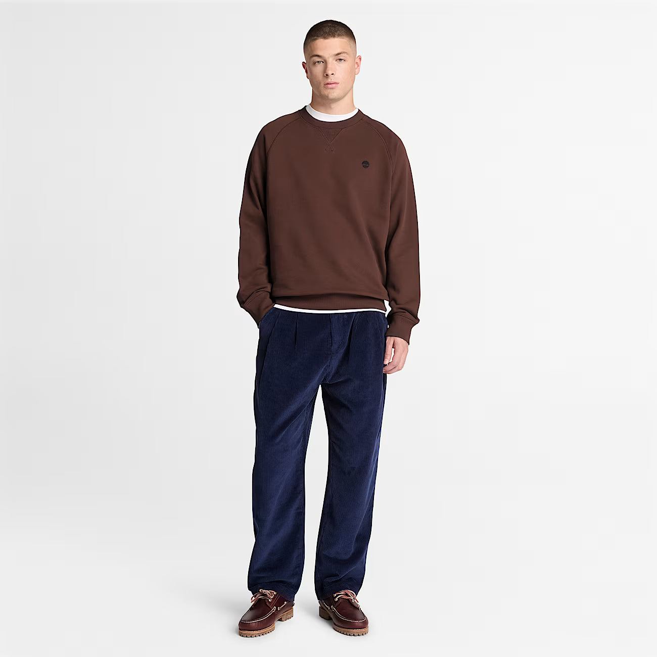 Timberland Exeter River Crew Sweatshirt in Brown