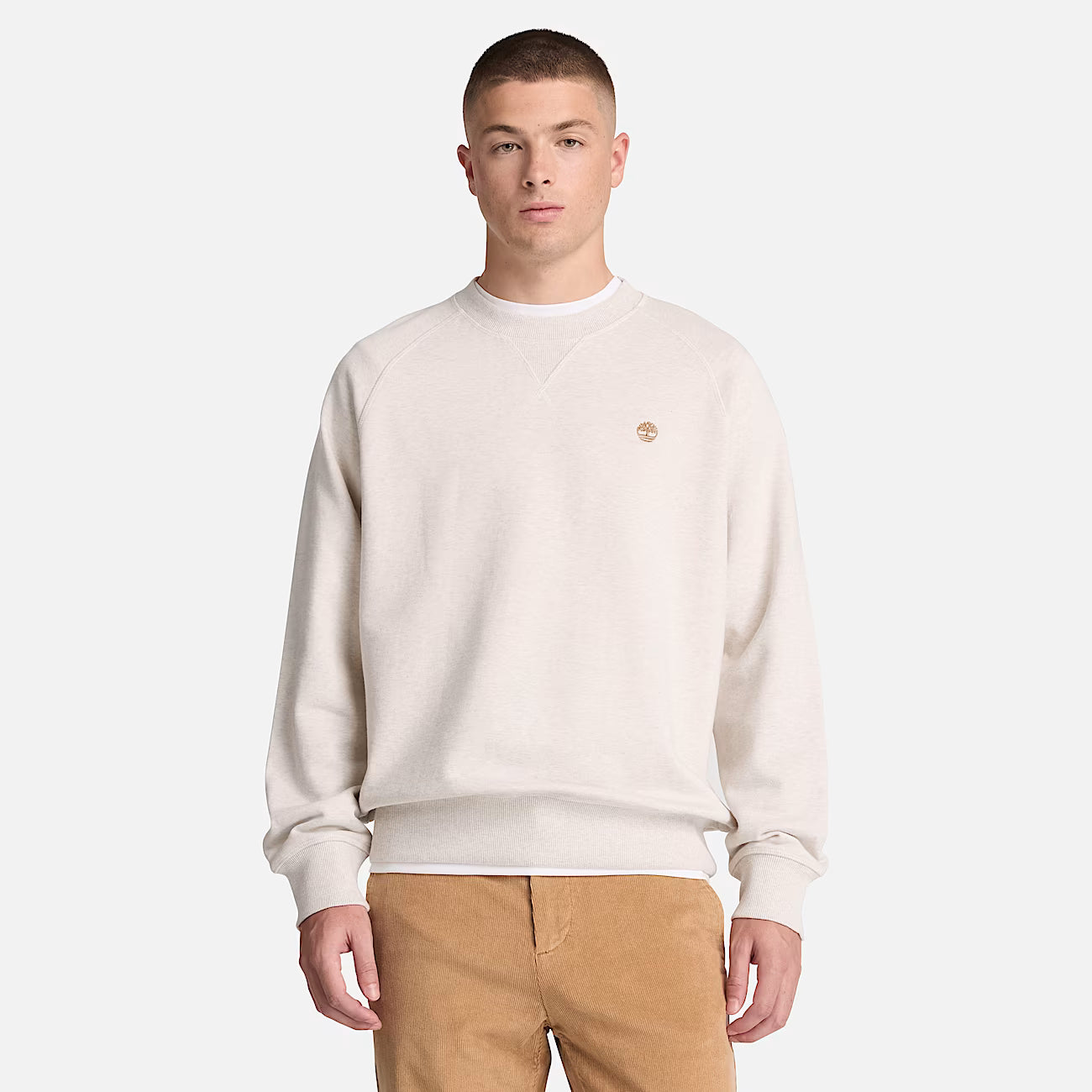 Exeter River Crew Sweatshirt in Light Beige