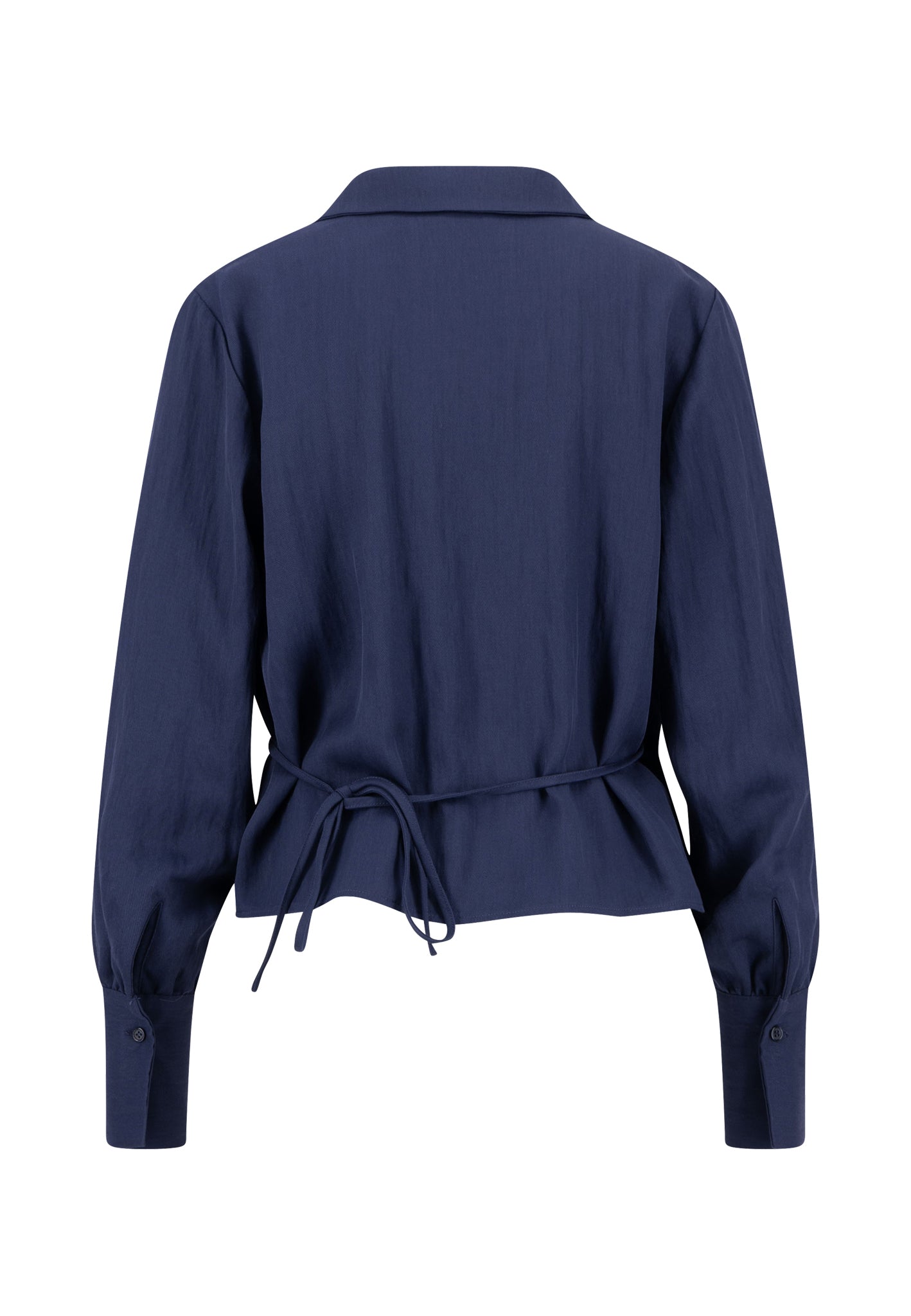 FYNCH-HATTON Wrap Blouse in Galaxy Blue