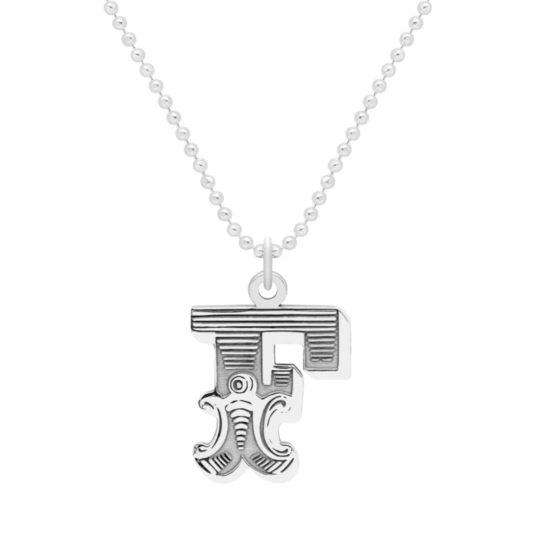 Carter Gore Small Letter Necklace Sterling Silver A-Z