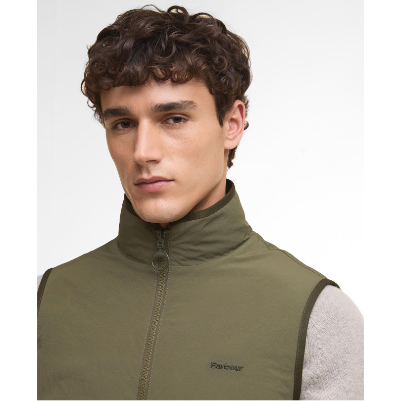 Barbour Reversible Fleece Gilet – Fern