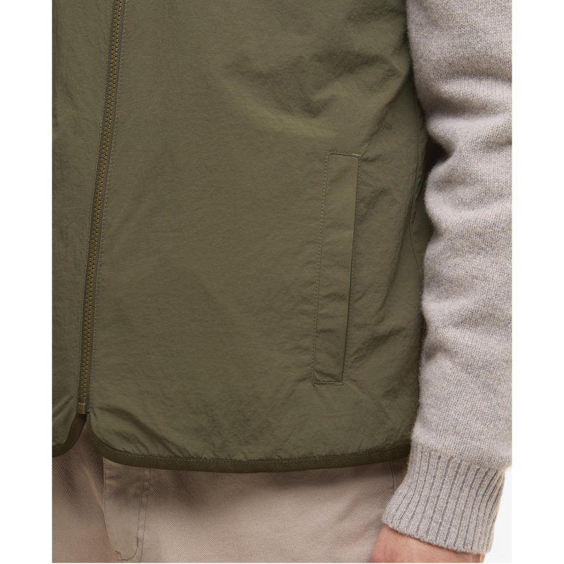 Barbour Reversible Fleece Gilet – Fern