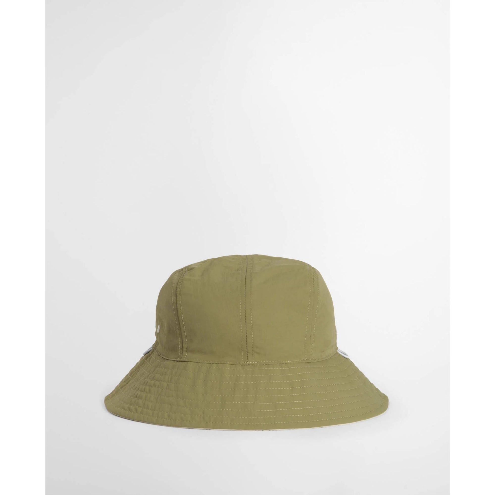Green bucket hat on a white background