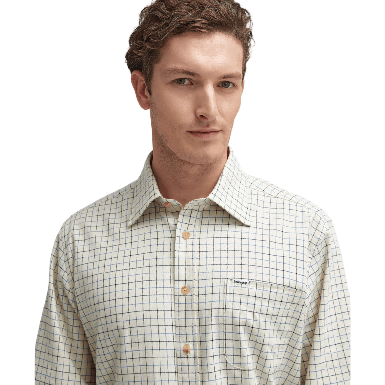 Barbour Field Regular Long-Sleeved Shirt – Classic Blue