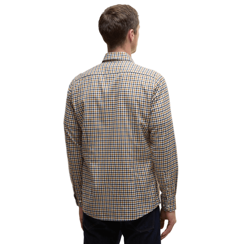 Barbour Finkle Tailored Long-Sleeved Shirt in Copper - Back