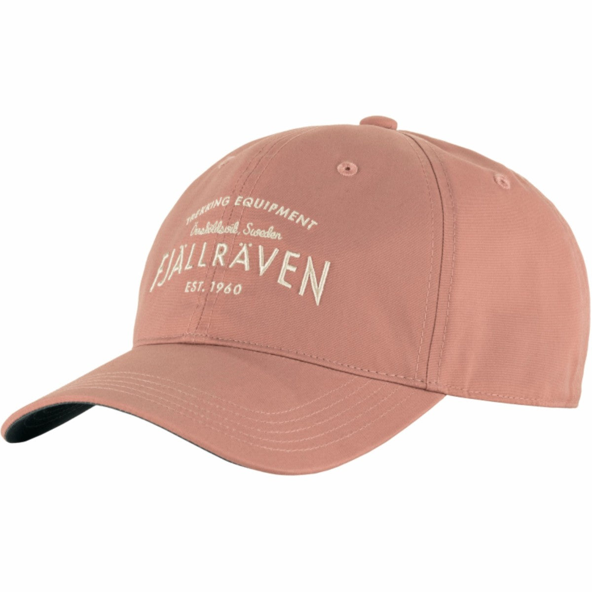 Dusty Rose cap with 'Fjällräven' branding on a white background