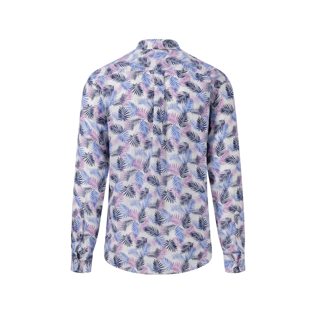 Fynch-Hatton Pure Linen Shirt Floral Print 14136040 Dusty Lavender