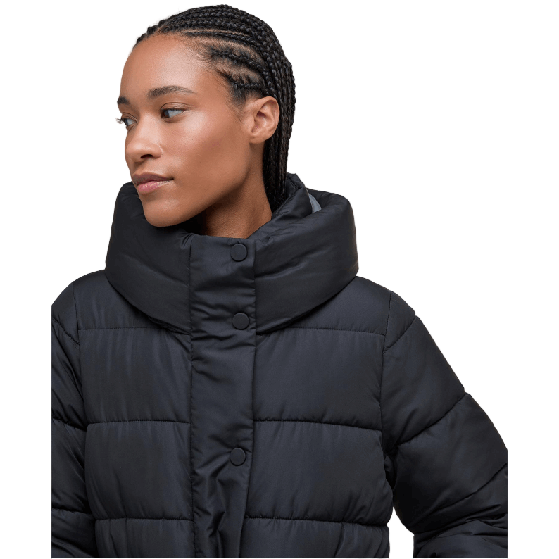 Barbour Freya Puffer Jacket - Black/Onyx Tartan