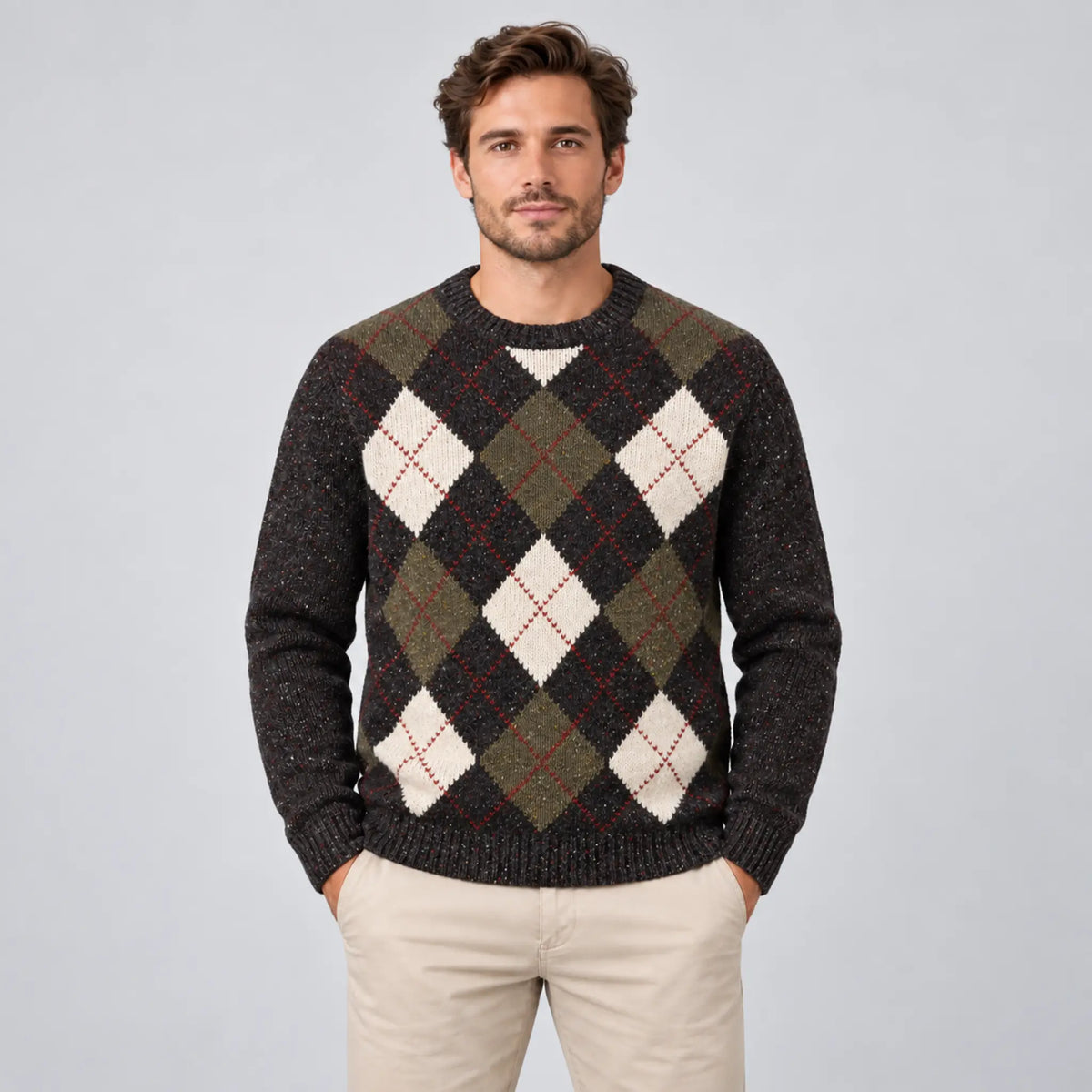 Fynch-Hatton Wool/Alpaca Crew Sweater - Soil 1610363
