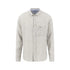 Striped linen shirt on a white background