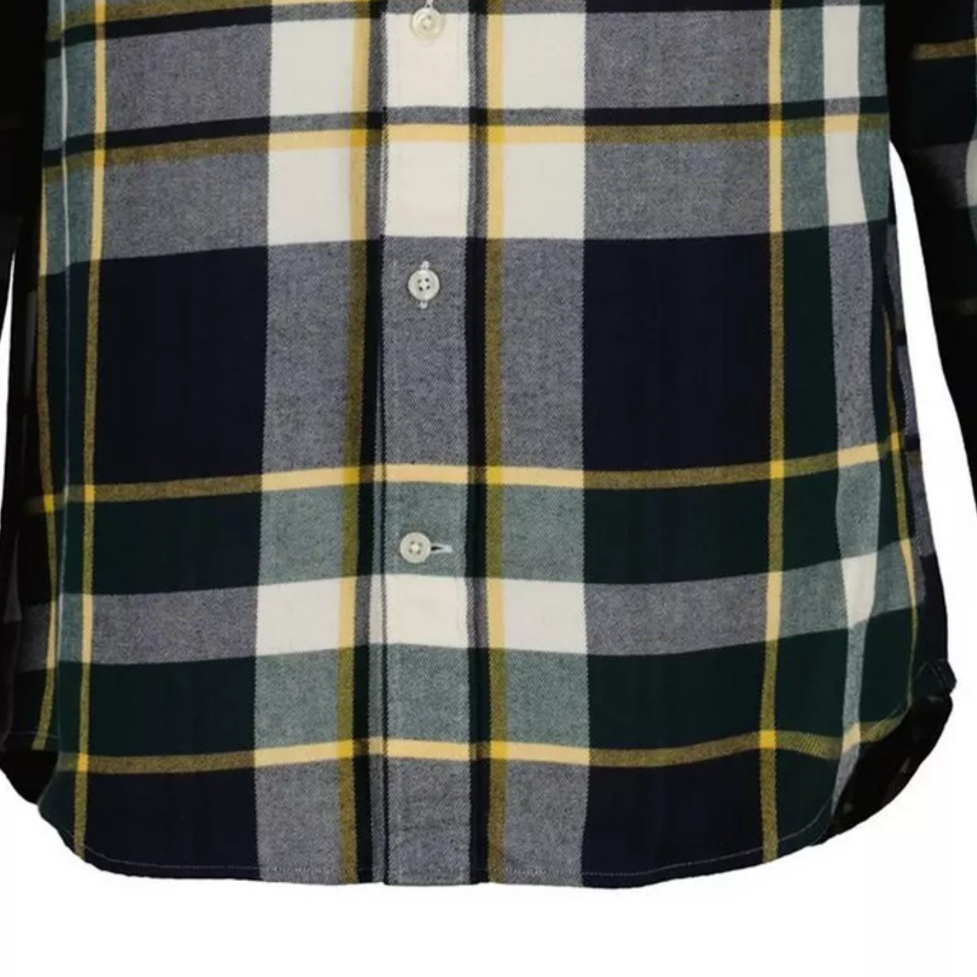 GANT Flannel Check Button-Down Shirt in Tartan Green